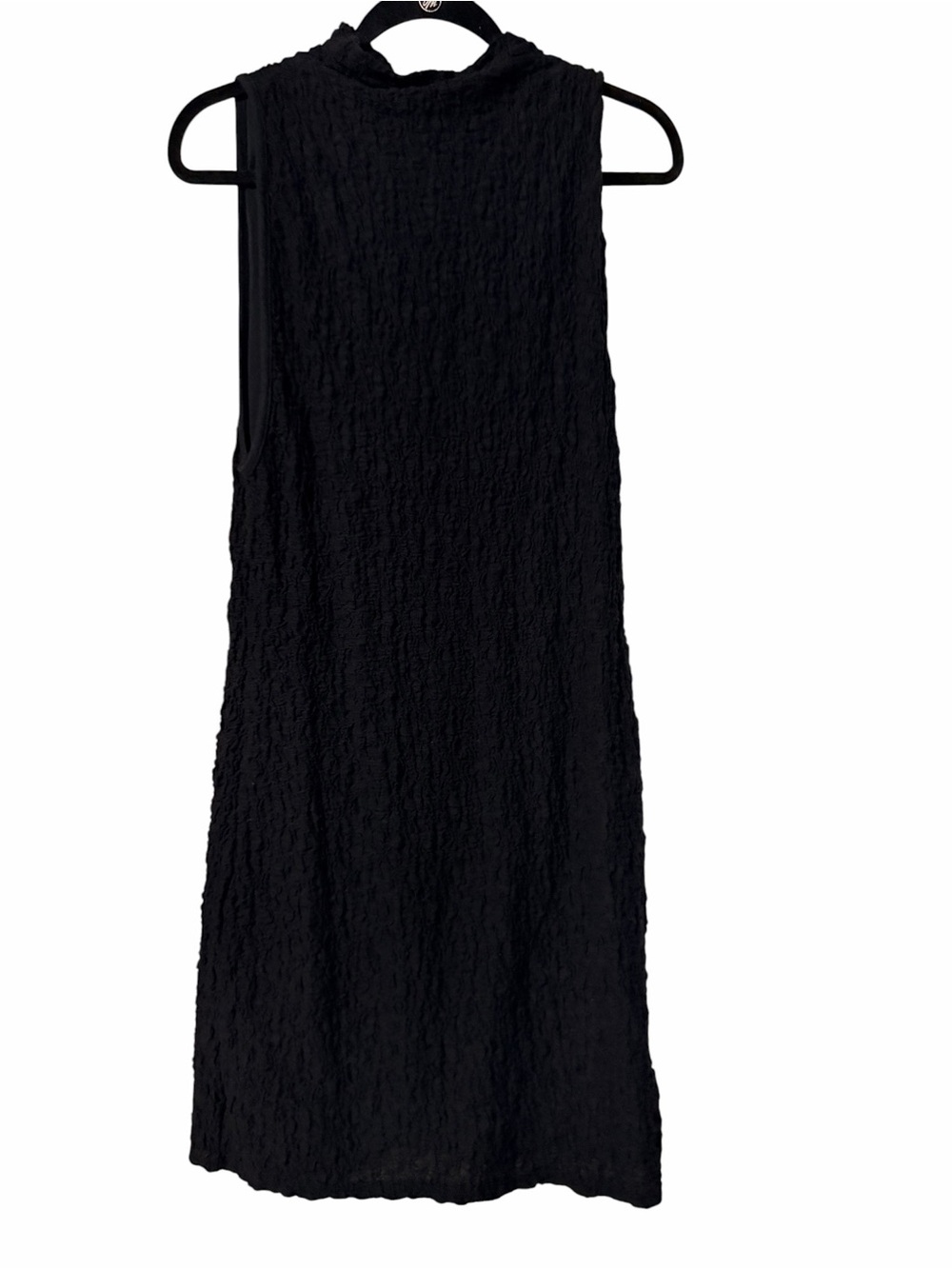Free People Black Sleeveless Textured Midi Dress